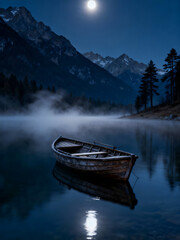 boat on the lake