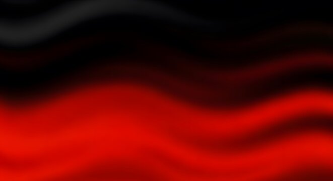 Dynamic fiery red and black abstract background with smooth flowing waves evokes passion and intensity for powerful design projects
