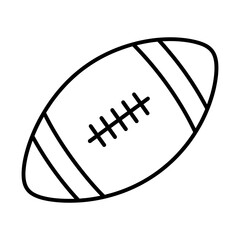 american football ball line icon