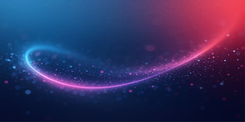 Fototapeta premium Abstract background with flowing purple and pink waves of light and energy in a dark space for wallpaper design