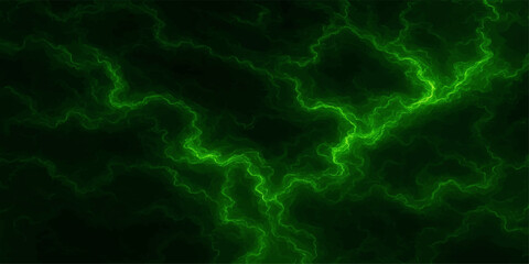 Seamless loop of abstract blue plasma wave motion with glowing electricity and a fractal lightning pattern