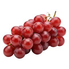 Fototapeta premium Vibrant bunch of ripe red grapes healthy fruit photography appetizing fresh produce