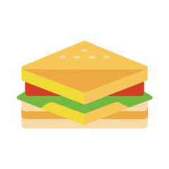Delicious sandwich, fresh and tasty snack food