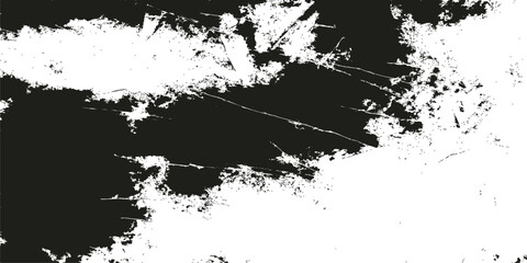 Abstract grunge black ink splat texture vector illustration for design and dirty frame border pattern wallpaper
