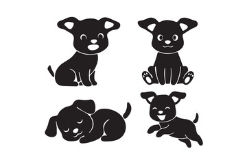Black vector illustration of a bear walking in profile