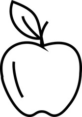 apple icon silhouette flat vector apple silhouette apple icon flat vector Simple black line drawing of an apple vector apple icon Simple line art apple icon fruit graphic design element               