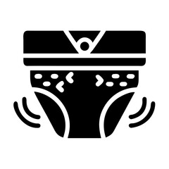 Vector art of diaper icon symbol of baby hygiene and care clean and comfortable for newborn