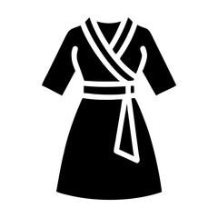 Illustration of a kimono, a vector design for traditional japanese clothing concept