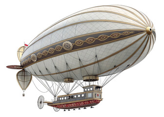 airship on a isolated transparent background