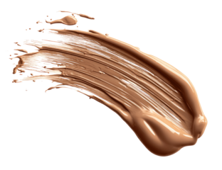 Beige makeup smear, brushstroke texture