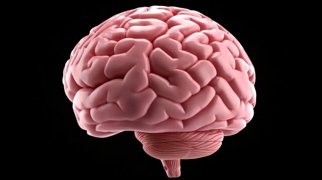 Realistic 3 D Human Brain Anatomy Medical Science Concept Health Care Intelligence Mind