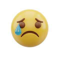 Fototapeta premium 3d sad face