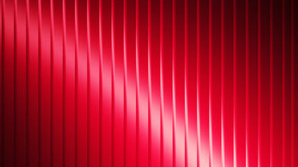 Abstract red background with vertical lines and diagonal light