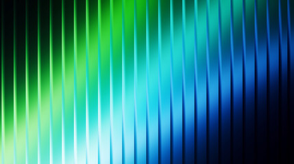 Abstract background with vertical green and blue gradient stripes, digital art