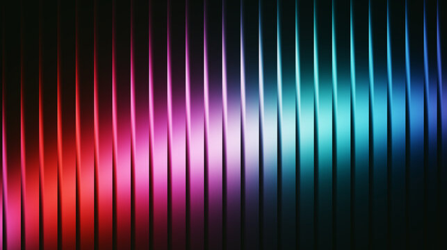 Abstract background with vertical lines in vibrant red, pink, and blue gradient colors - Powered by Adobe