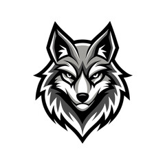 wolf head vector