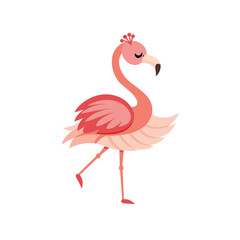 pink flamingo vector illustration