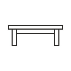 Table icon. Furniture symbol modern, simple, vector, icon for website design, mobile app, ui. Vector Illustration
