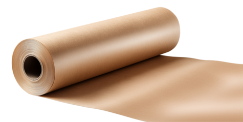 Creative projects come to life with a roll of brown kraft paper on a clean surface ready for use in art and craft activities Generative AI