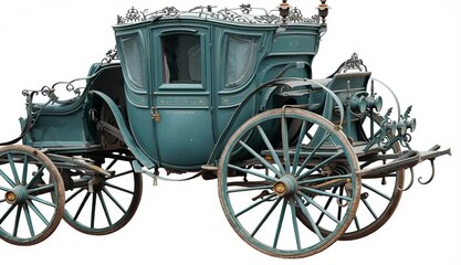 An old beautiful carriage on a white background
- Powered by Adobe