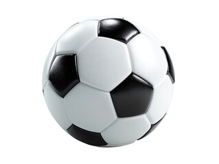 Naklejka premium Soccer ball, white and black panels