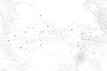 White grunge texture background isolated on transparent background for design