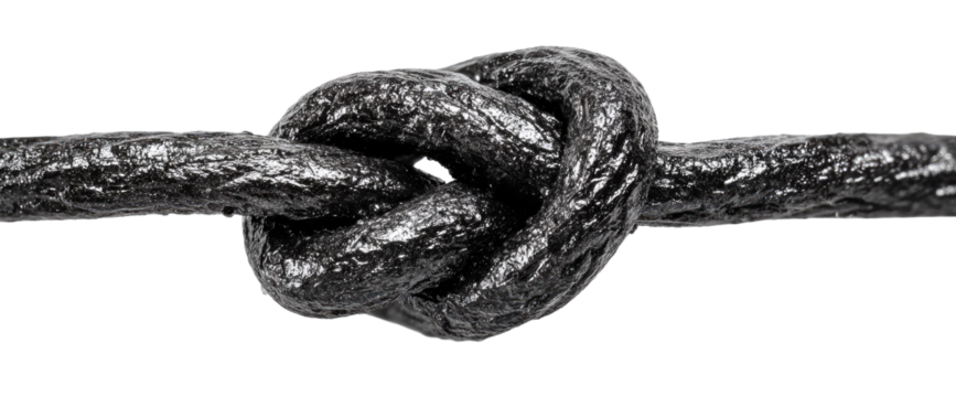 Tightly knotted rope