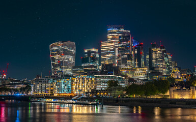 Sky Garden London at night