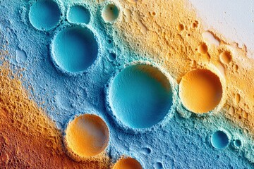 Colorful abstract circular patterns