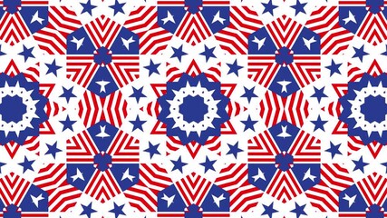 Dynamic flat abstract mandala — kaleidoscope of hexagonal geometry creating elegant background for modern animation and visual texture - Powered by Adobe