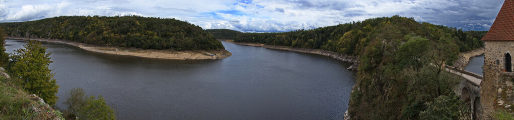 Obraz premium View of river Vltava from the tower 
