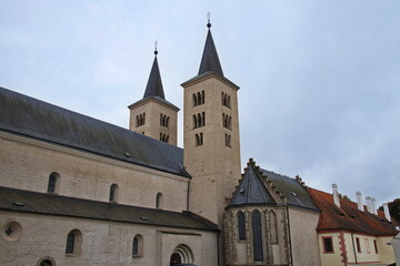 Church of the Visitation of the Virgin Mary at the monastery in Milevsko, Písek District, South Bohemian Region, Czech Republic, Europe
