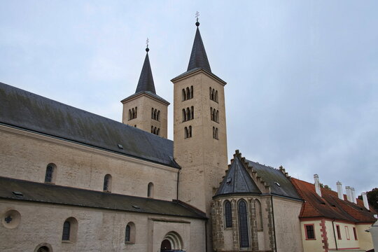Church of the Visitation of the Virgin Mary at the monastery in Milevsko, P&iacute;sek District, South Bohemian Region, Czech Republic, Europe
