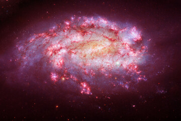 Red cosmic nebula. Elements of this image furnished by NASA © Artsiom P