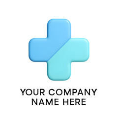 Obraz premium Professional Blue Cross Healthcare Medical Company Logo Design