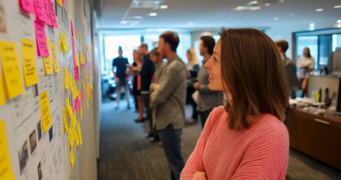Customer Journey Mapping AI Sticky Notes Flow Diagrams