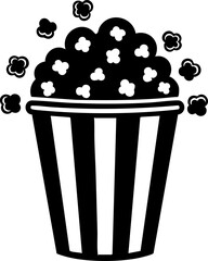 Deliciously overflowing bucket of popcorn bursting with flavor, perfect for movie nights and snack time celebrations