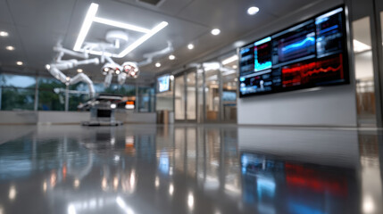 A well-designed surgical room showcases advanced technology and medical equipment ready for operations, highlighting the integration of technology in healthcare settings.
