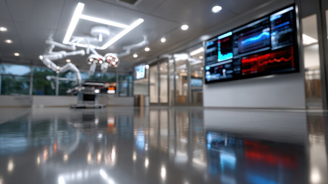 A well-designed surgical room showcases advanced technology and medical equipment ready for operations, highlighting the integration of technology in healthcare settings.