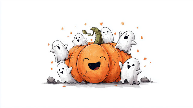 A witty and amusing Halloween illustration.