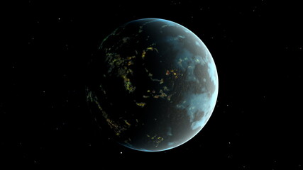 惑星　3DCGレンダリング