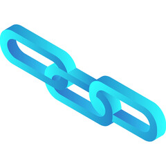 ct 3D Representation Isolated on White Background Seamless Chain Connection Symbol Representing Network Security Data Link and Interconnectivity