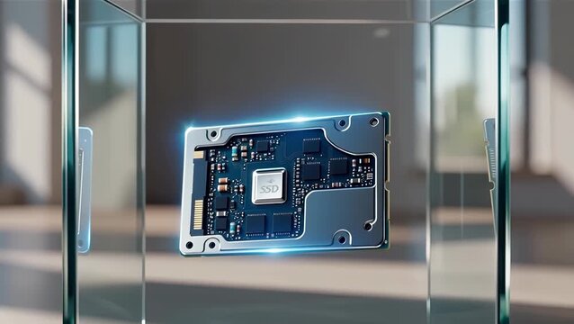 Advanced SSD Technology on Display in Modern Showcase