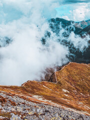 Fototapeta premium View from Starorobocianski Wierch Mountain - Western Tatras - Poland