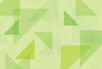 緑　和柄　模様　三角　背景