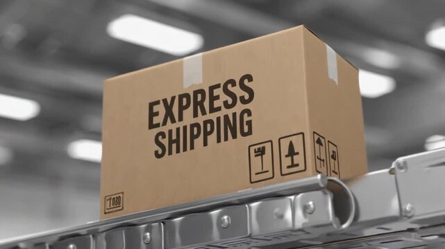 Express shipping package.