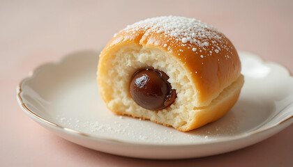 Delicious Bomboloni A Sweet Italian Treat with Chocolate Filling