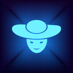 Light blue vector icon on a dark blue background.
