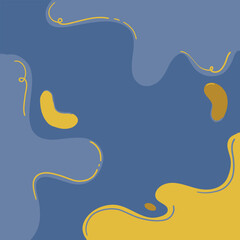 abstrack background sea wave in yellow and blue