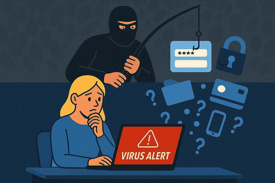 Ciberataque y Robo de Datos: Hacker An&oacute;nimo en la Oscuridad, Estilo Chalk Art.